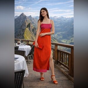 Anthropologie NWT Colourblock Column Midi Dress size M.